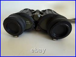 Vintage Carl Zeiss Jena, NVA East German Army Rubberized Binoculars 7 x 40