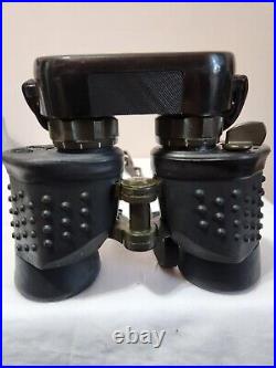 Vintage Cold War Poland Military Binoculars7x45 with IF filter and Rangefinder