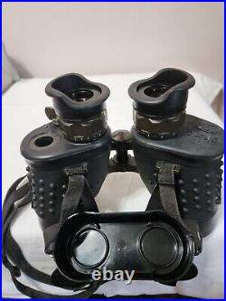 Vintage Cold War Poland Military Binoculars7x45 with IF filter and Rangefinder