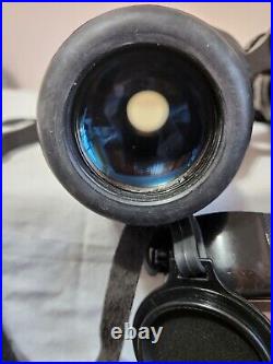 Vintage Cold War Poland Military Binoculars7x45 with IF filter and Rangefinder