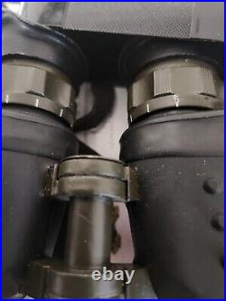 Vintage Cold War Poland Military Binoculars7x45 with IF filter and Rangefinder