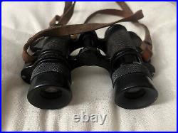 Vintage Huet Paris Military Binoculars With Case 6x24