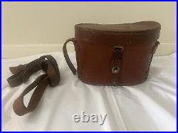 Vintage Huet Paris Military Binoculars With Case 6x24