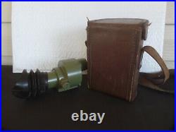 Vintage Serbian Military Monocular Optical Sight Scope With Leather Case. M59