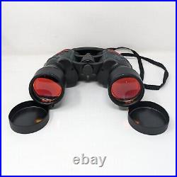 Vintage Sotem 7x50 Binoculars Rubberized With Compass Crosshairs Made In Russia