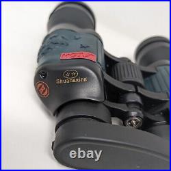 Vintage Sotem 7x50 Binoculars Rubberized With Compass Crosshairs Made In Russia