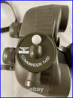 Vintage Steiner Military-Marine 7x50 Commander Binoculars with Compass RARE