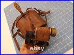 Vintage WWII Bausch & Lomb Binoculars & Compass Case military