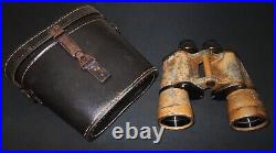 WW II German WH Army 10x50 LEITZ WIDE ANGLE BINOCULARS LATE WAR 1945 RARE