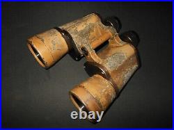 WW II German WH Army 10x50 LEITZ WIDE ANGLE BINOCULARS LATE WAR 1945 RARE