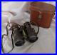 WW2 ORIGINAL KINGDOM BULGARIA MILITARY BINOCULARS withLEATHER CASE RARE