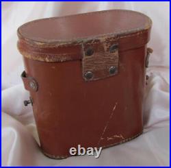 WW2 ORIGINAL KINGDOM BULGARIA MILITARY BINOCULARS withLEATHER CASE RARE