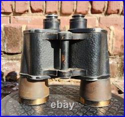 WWII Carl Zeiss Jena Dienstglas 7 X 50 Binoculars German Military BLC
