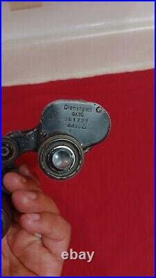 WWII German Binoculars Dienstglas 6x30 ddx 261721 (Read)