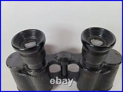 WWII Hensoldt Wetzlar 6x30 Dienstglas H/6400 Binoculars German Military w Case