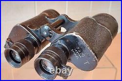 Zeiss 7x50 bmk T binoculars, Dienstglas, Srb & Stys Prague, Flip Tops